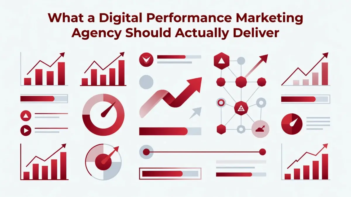 Professional header image for industry analysis: What a Digital Performance Marketing Agency Should Actual...