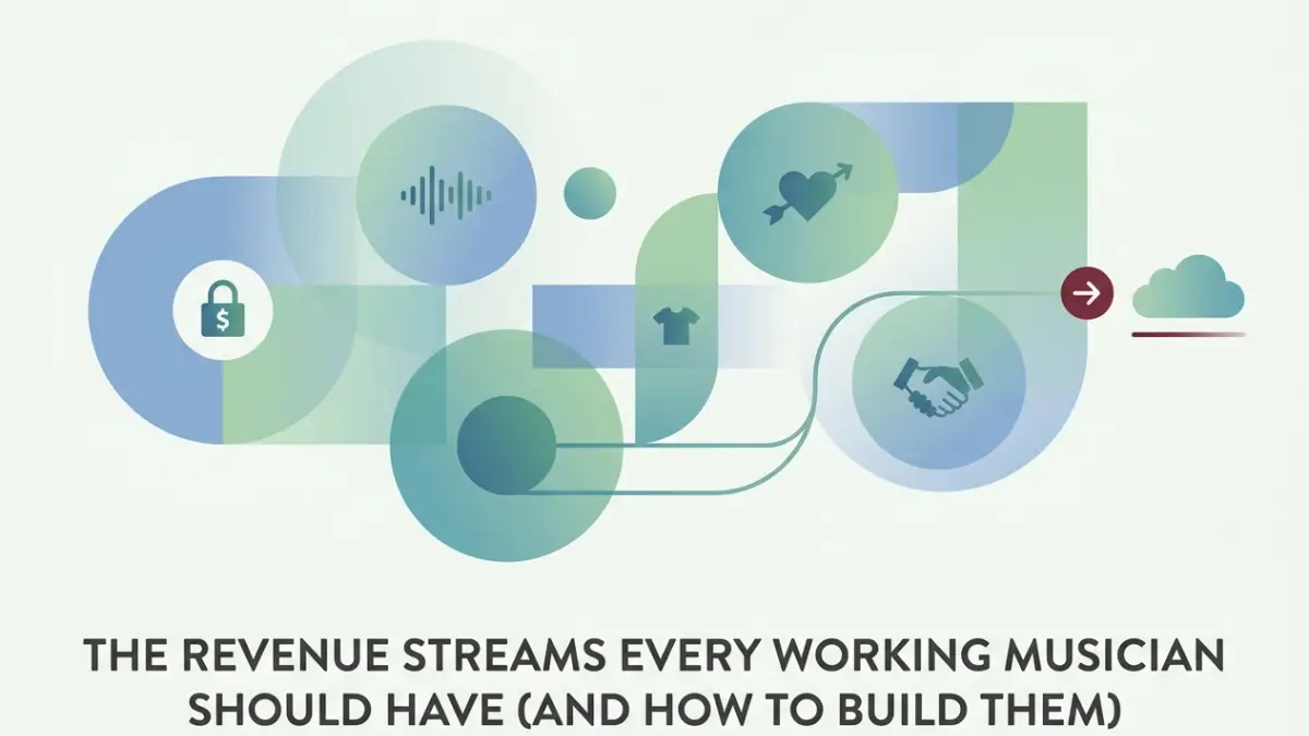 Professional header image for list-based article: The Revenue Streams Every Working Musician Should Have (A...